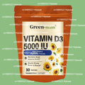 Tidesmit Vitamin D3 5000 IU transdermal patches for strong bones, muscle function, and cardiovascular health. 30 count.