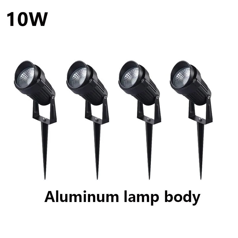 LED Waterproof Outdoor Garden Lawn Lights Spike Bulb 5W/10W/15W Tuinverlichting 220V 110V 12V - Adjustable Solar Powered Garden