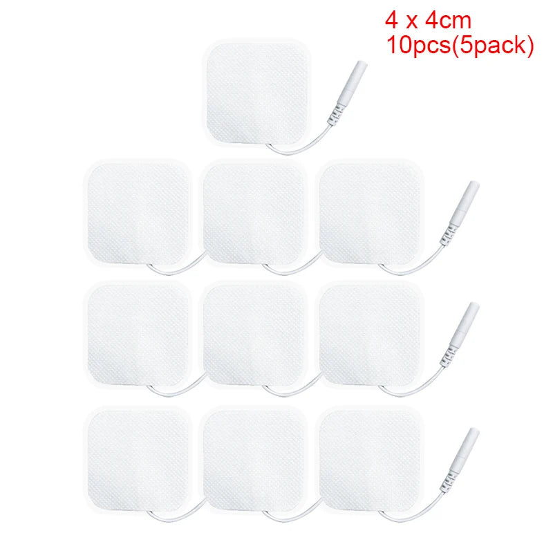 TENS Electrode Pads Replacement Gel for Muscle Relief - Adhesive Pads Back Massage Instrument Tidesmit
