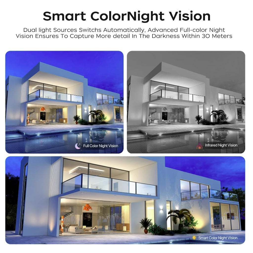 JOOAN 6K 12MP WiFi Outdoor Camera Three Len AI Motion Tracking PTZ  Video Camera Security Protection Waterproof Surveillance