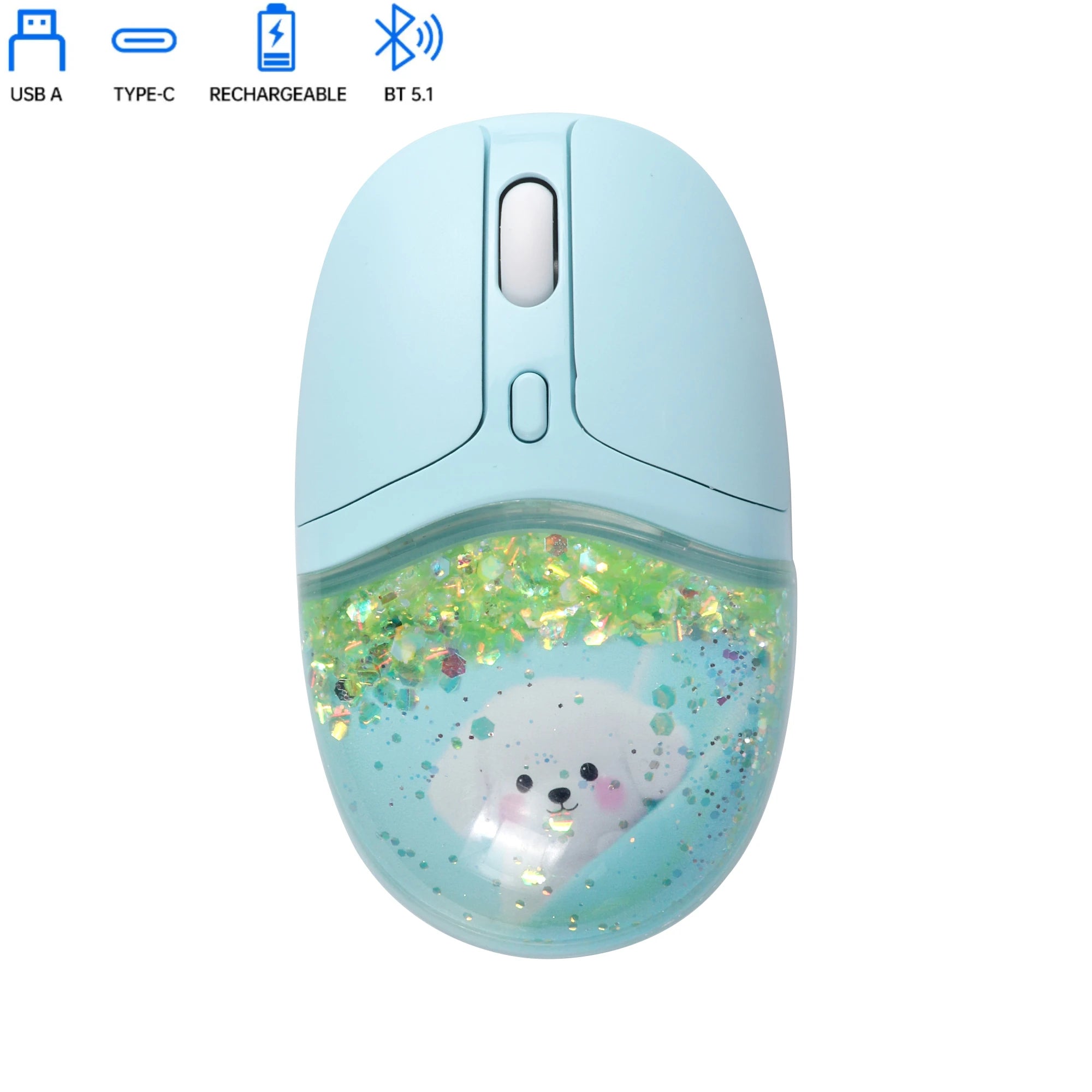 Creative Cute Floating Aquarium Animal 2.4 Wireless Mouse Ergonomics Mute Liquid Mice For PC Laptop Computer Accessoires Gifts