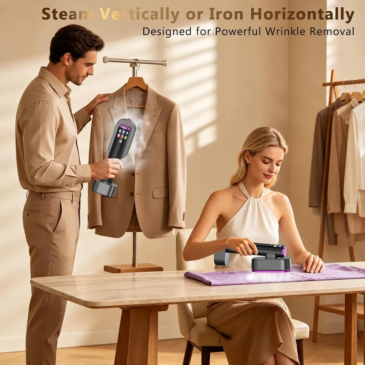 ZHUIYAN Handheld Garment Steamer 1200W 220V EU Plug