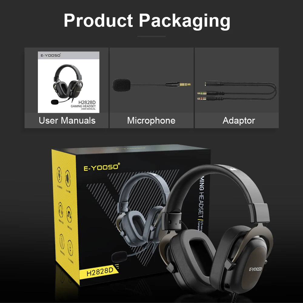Gaming Headset with Surround Sound and Microphone for PC and PS4 Tidesmit