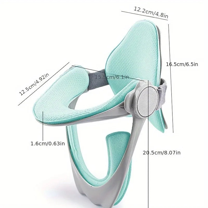 Ergonomic Neck Support Pillow | Adjustable Green Breathable Wellness Tool Relaxation Treatment Tidesmit