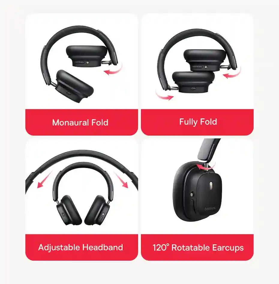 Tidesmit Wireless Headphones: Active Noise Cancellation & Spatial Audio Tidesmit
