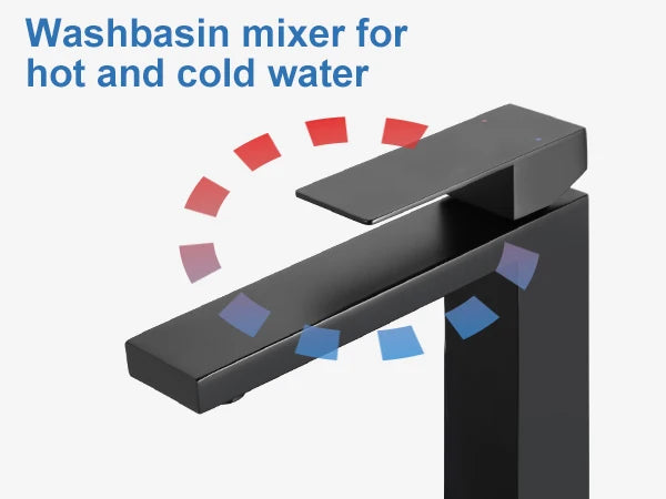 Modern bathroom mixer tap 360° swivel single handle hot and cold water basin mixer sink tap for kitchen and bathroom