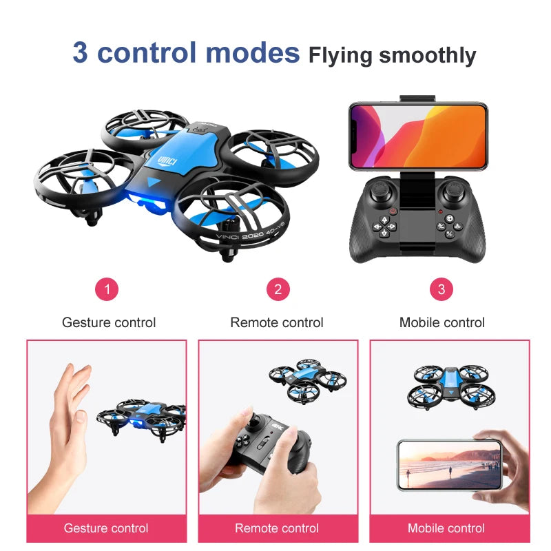 Mini 4K Camera Drone – Foldable Quadcopter for Beginners with GPS Tidesmit