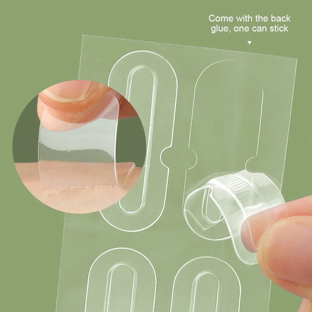5sheets Elf Ear Support Stickers Invisible Ear Corrector Earlobe Support Patches Elf Ear Makeup V-Face Stickers Easy Use