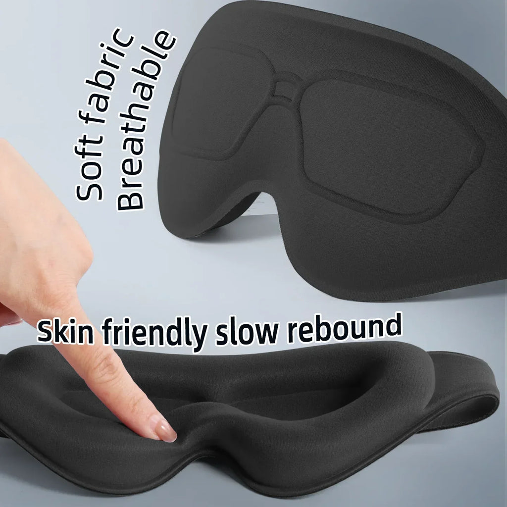 3D Sleeping Eye Mask Shading Breathable Eye Cover Natural Sleeping Eye Mask Memory Foam Block Night Mask Blindfold for Sleep