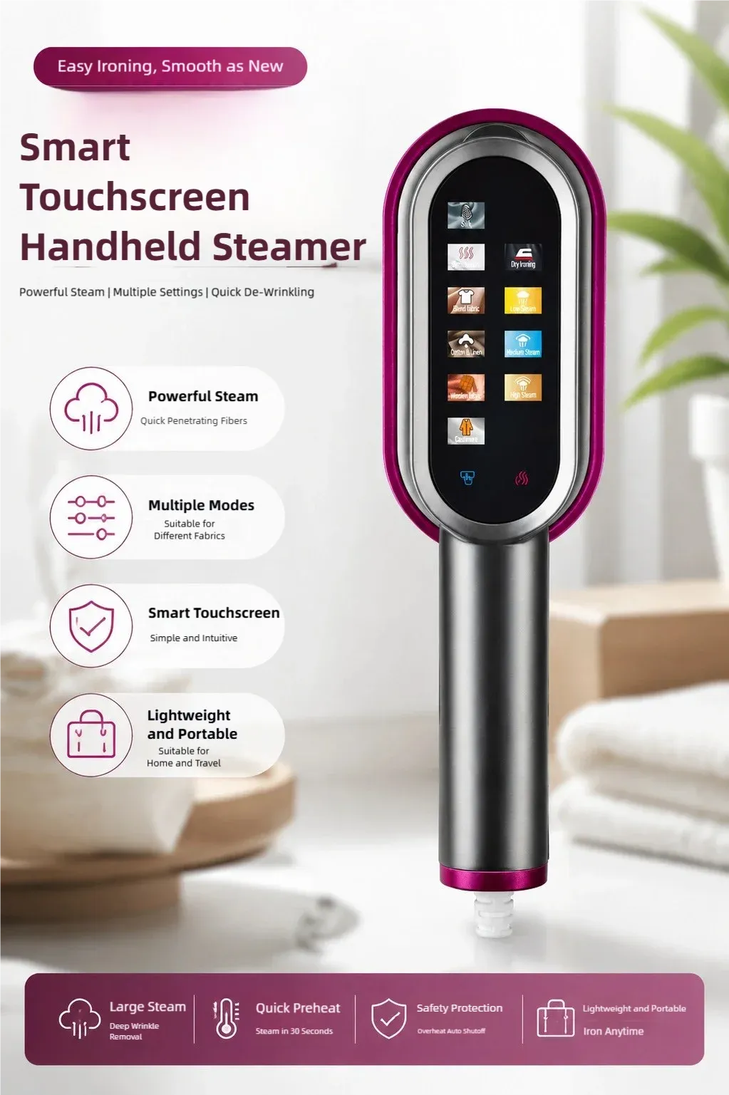 Tinsol 2-in-1 Handheld Steam Iron