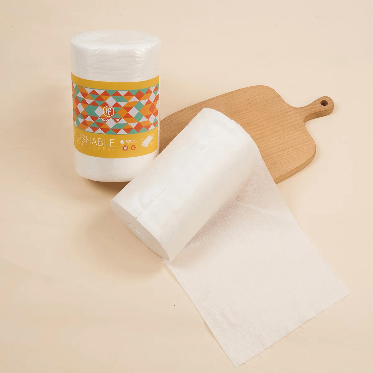 2 Rolls Disposable Bamboo Flushable Baby Diaper Nappy Liner Biodegradable Bamboo Liner