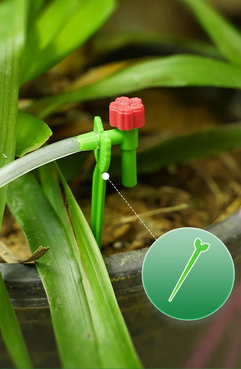 Garden Regulating Drip Irrigation Kit Automatic Watering Device 4/7mm Hose Potted Plants Watering Saving Micro Dripper