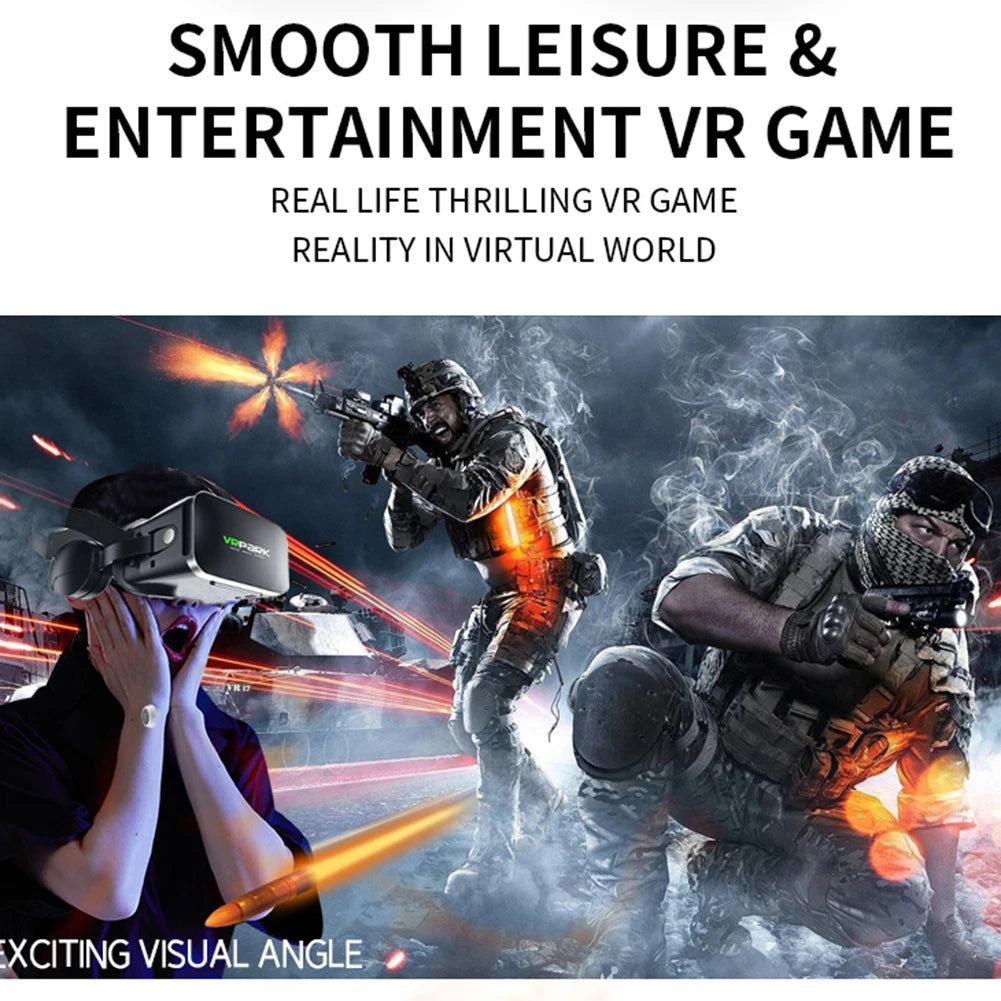 VR Headset for Smartphones with Bluetooth Control | Tidesmit Smart Glasses Tidesmit