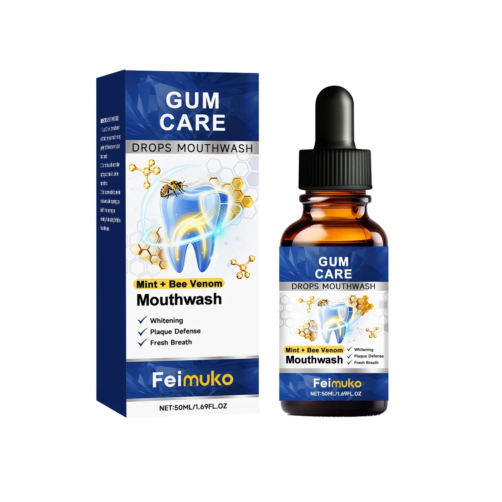 Tidesmit 50ml teeth whitening serum for gum damage repair and tooth sensitivity relief