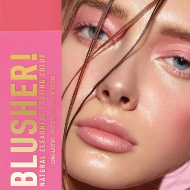 Tidesmit Lasting Rose Orange cream blush texture close-up for soft mist brightening face makeup and cheek contour