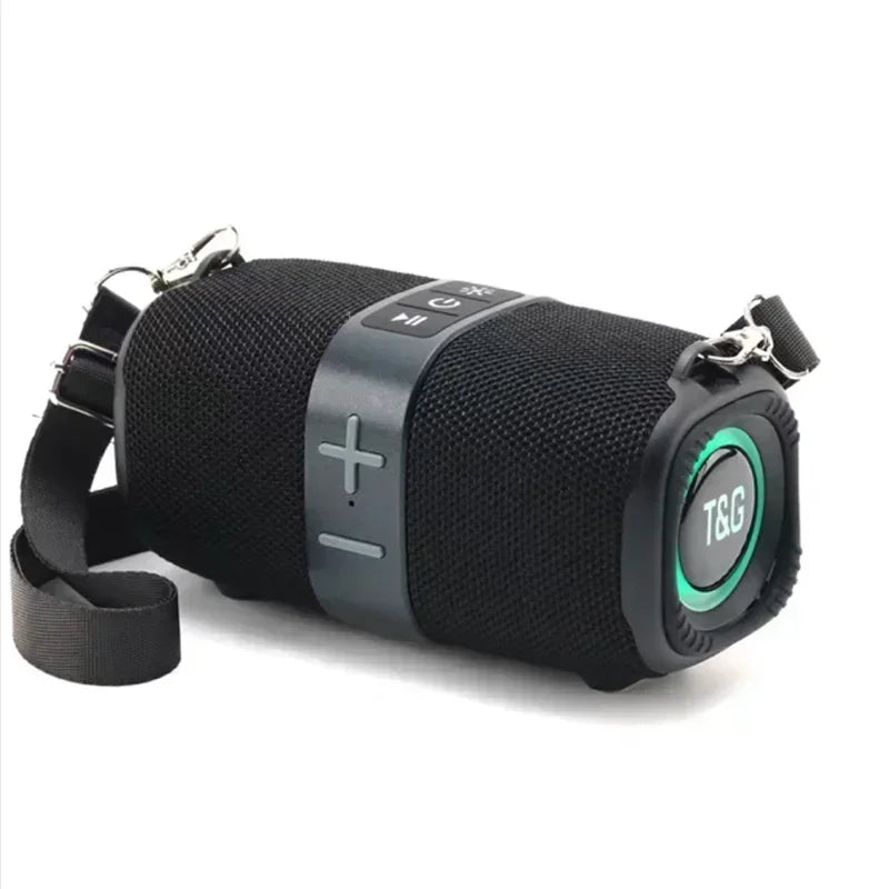 Portable Bluetooth Speaker with RGB Lights & Waterproof Wireless Audio Black Tidesmit