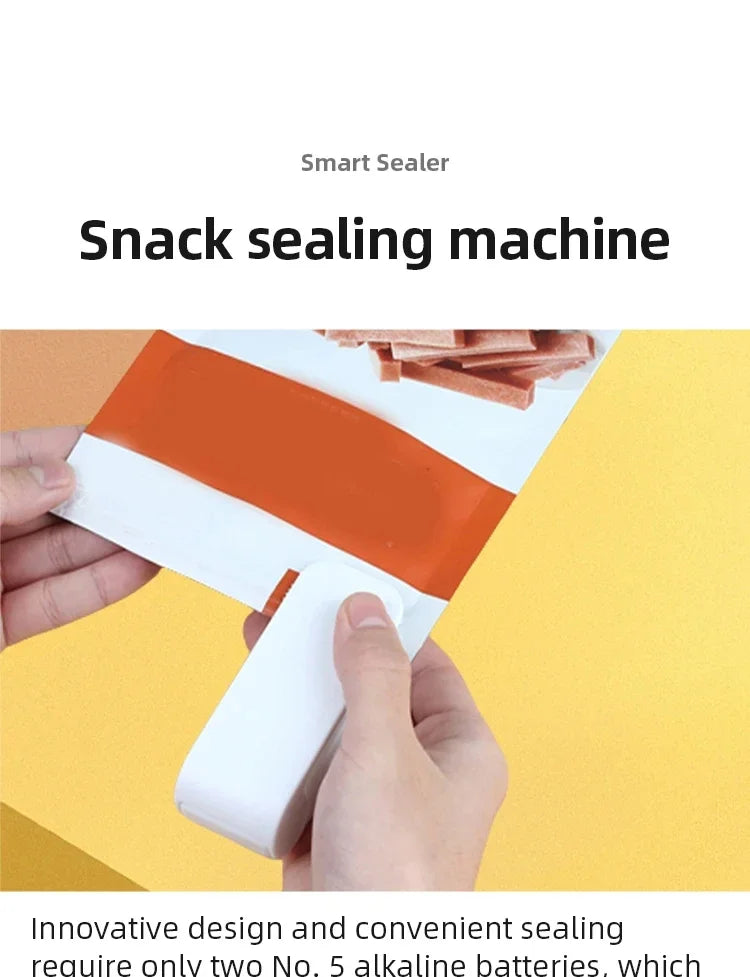 Vacuum Sealer Mini Snacks Sealing Household Heat Plastic Sealing Machine Handheld Food Preservation Portable Kitchen Gadget Safe