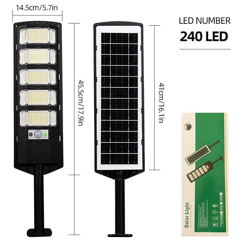 120000LM Solar Light Commercial LED Outdoor Dusk To Dawn Solar Street Light Road Area Lamp Waterproof Backyard Security Lighting