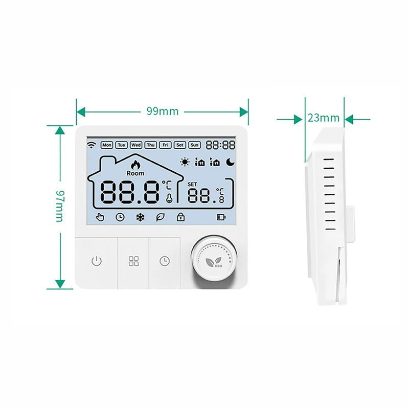 Tuya Smart Home Wifi Heating Thermostat Wireless Automatic Thermostat Wifi Thermostat Temperature Controller Alexa Google Home