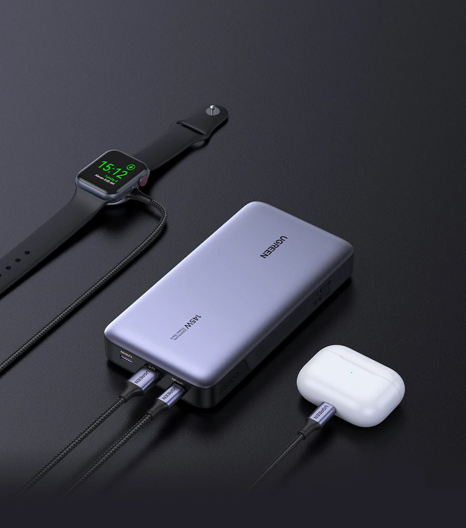140W Portable Charger: 25000mAh PD 3.1 High Capacity Power Bank Tidesmit