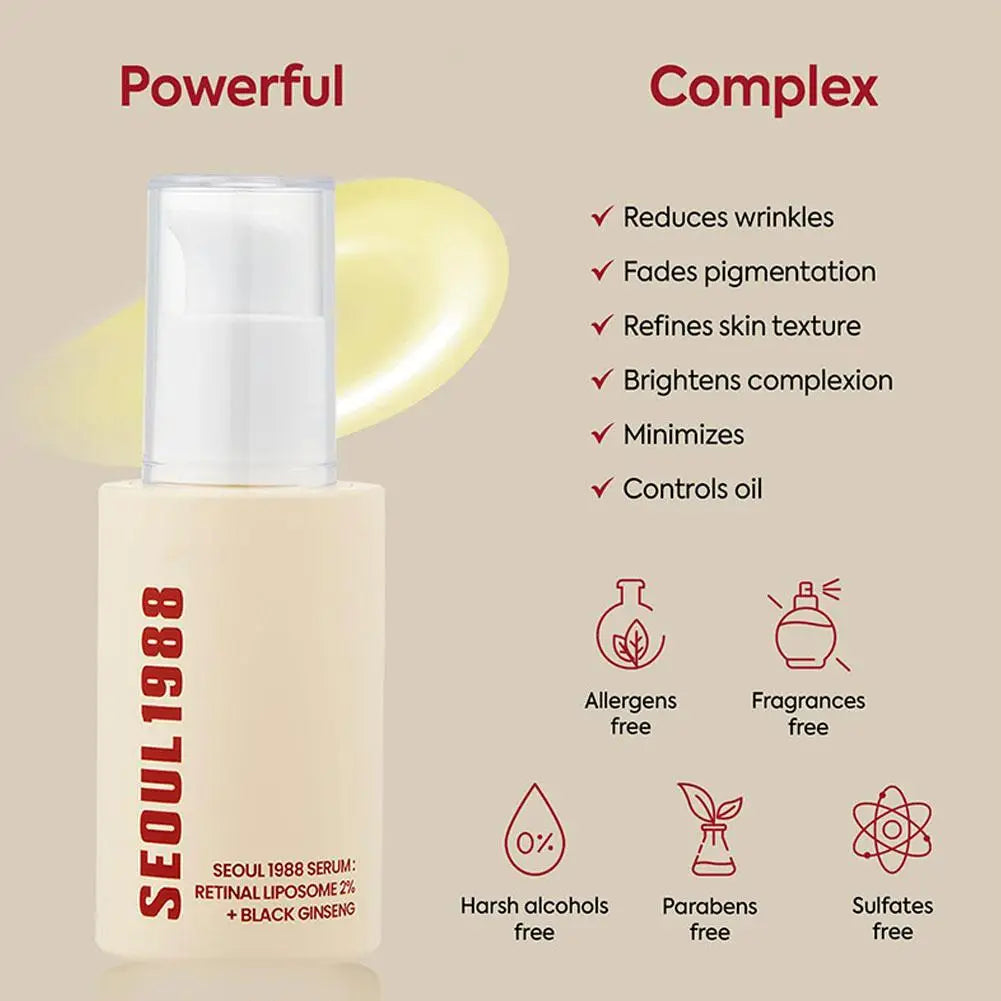 Seoul 1988 Niacinamide Whitening Cream Set Hyaluronic Acid Deep Hydration Anti-Age Firming Refreshing Facial Skin Care