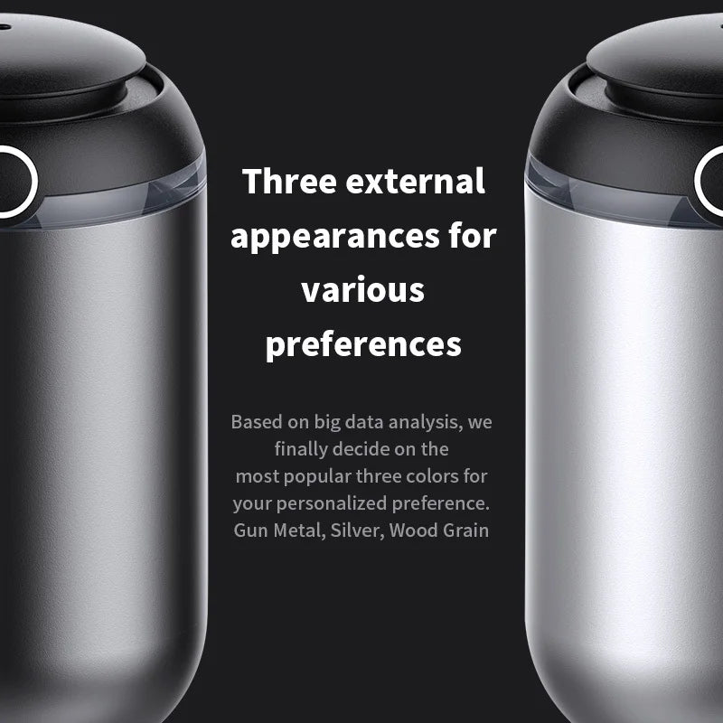 Car Diffuser Waterless Essential Oil Aroma Diffuser Rechargeable Dual-Mist Tech Smart Start/Stop For Home/Vehicle Air Freshener