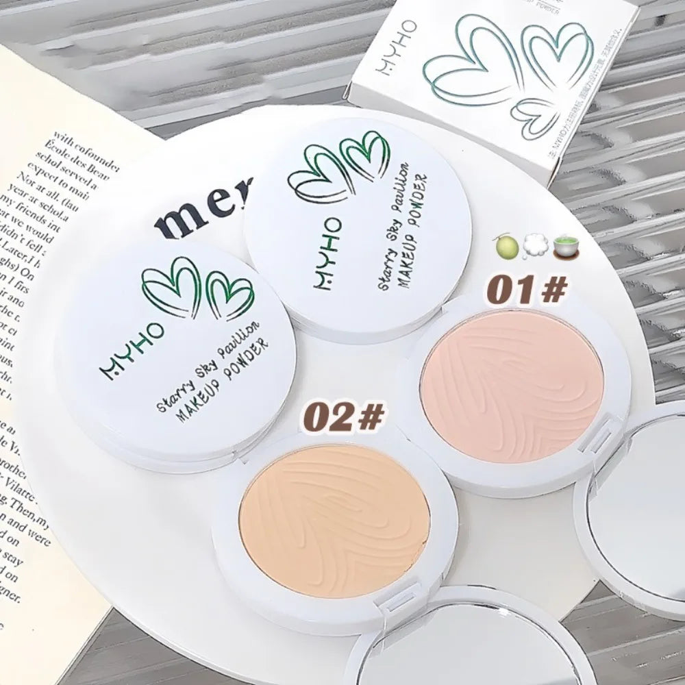 Tidesmit long lasting matte pressed powder texture close-up for oil control and brightening face makeup finish