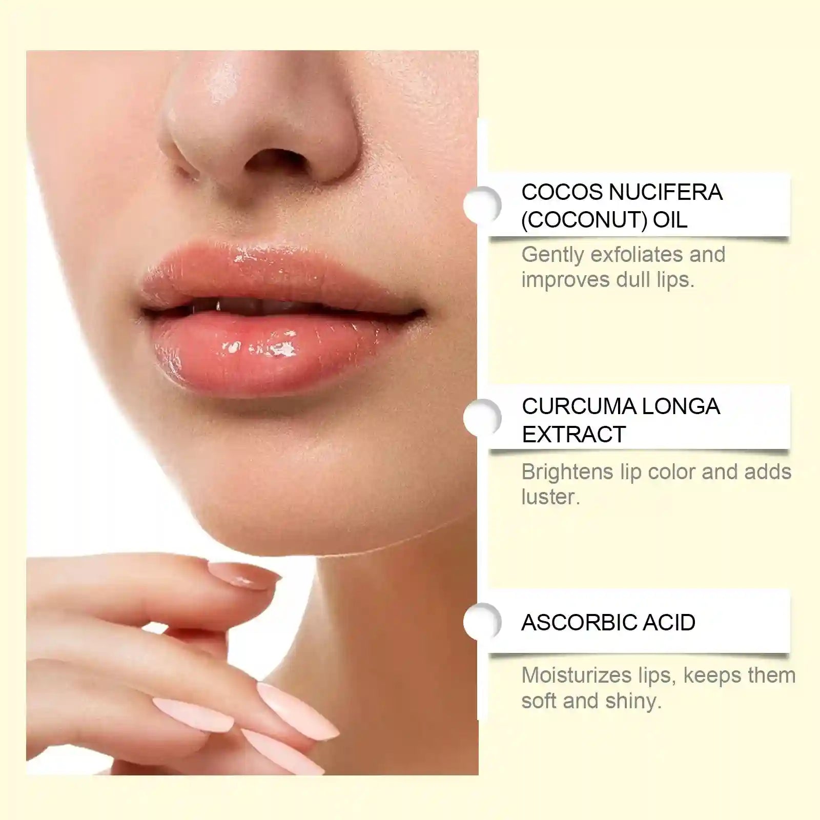 Turmeric Lip Scrub Exfoliator | Natural Moisturizing Lip Care | Tidesmit Lip Care Tidesmit
