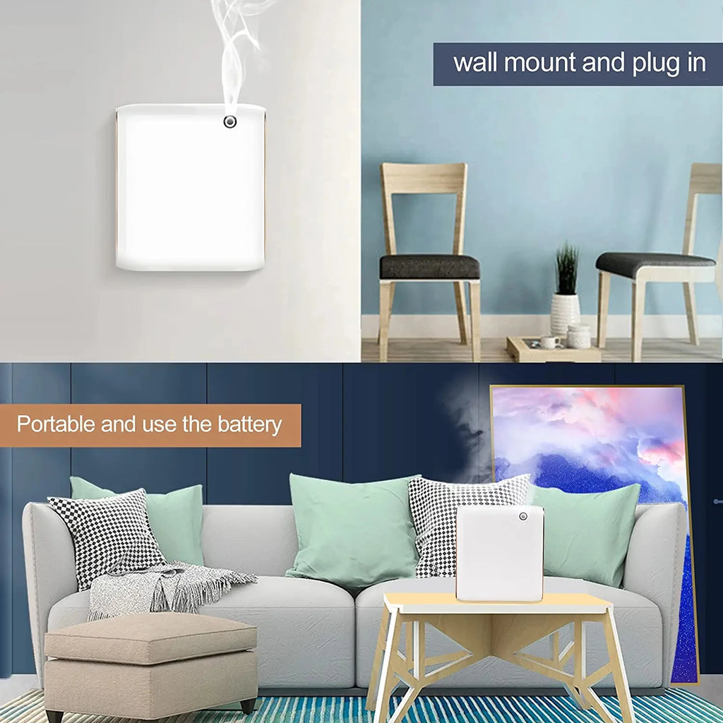 Waterless Essential Oils Diffuser Bluetooth Smell Distributor Smart Scent Air Machine Electric Smell for Home Freshener Device