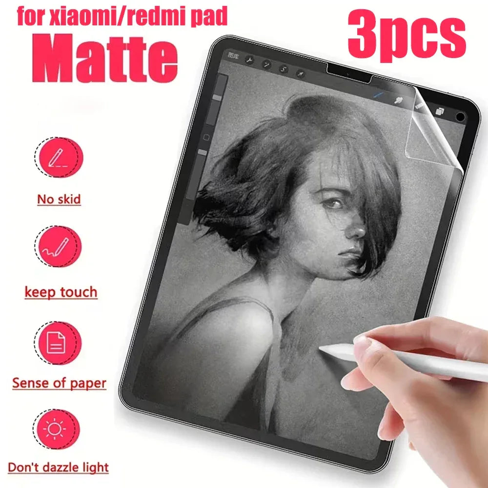 Paper Texture Screen Protector for Redmi Pad – Anti-Glare Matte PET Film Tidesmit