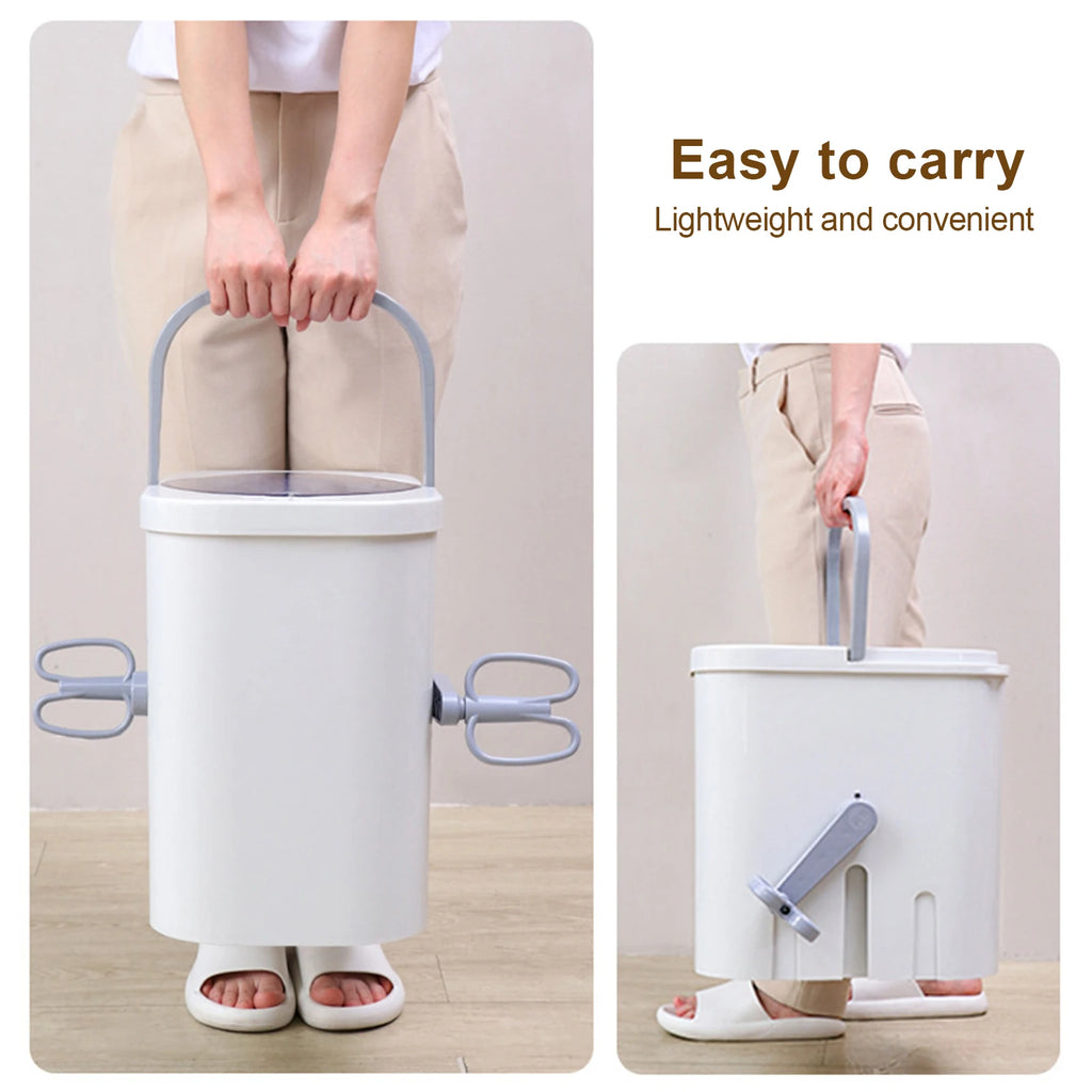 Tidesmit portable manual clothes washer features a convenient drain hose, perfect for RV camping and small apartments.