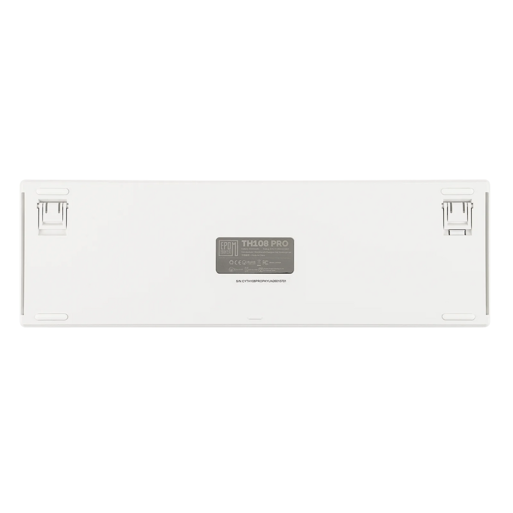 EPOMAKER TH108 PRO 100% Full-Sized Gasket-Mounted Wired/BT/2.4Ghz Wireless Mechanical Keyboard with Screen & Knob RGB Backlight