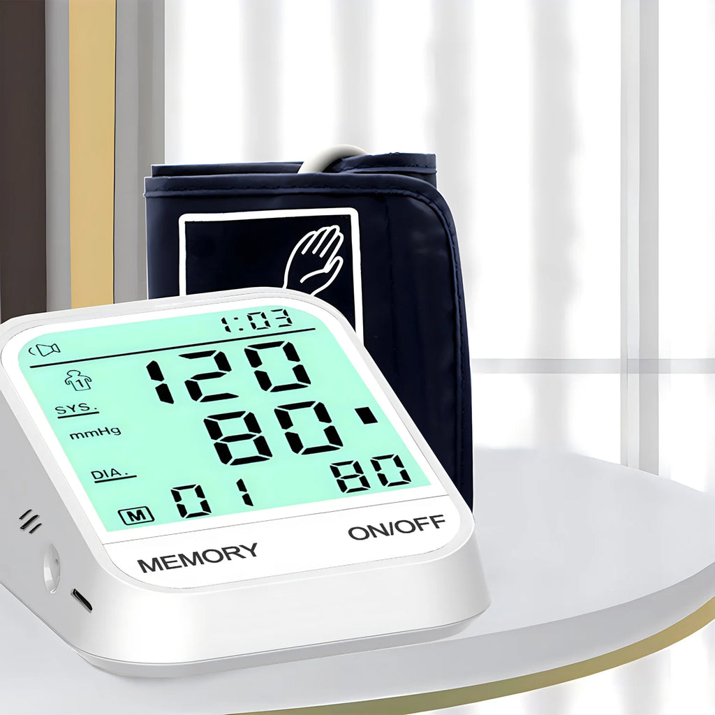Medical Automatic Sphygmomanometer Digital Arm Wrist BP Blood Pressure Monitor Tensiometer Tonometer Heart Rate Pulse Meter