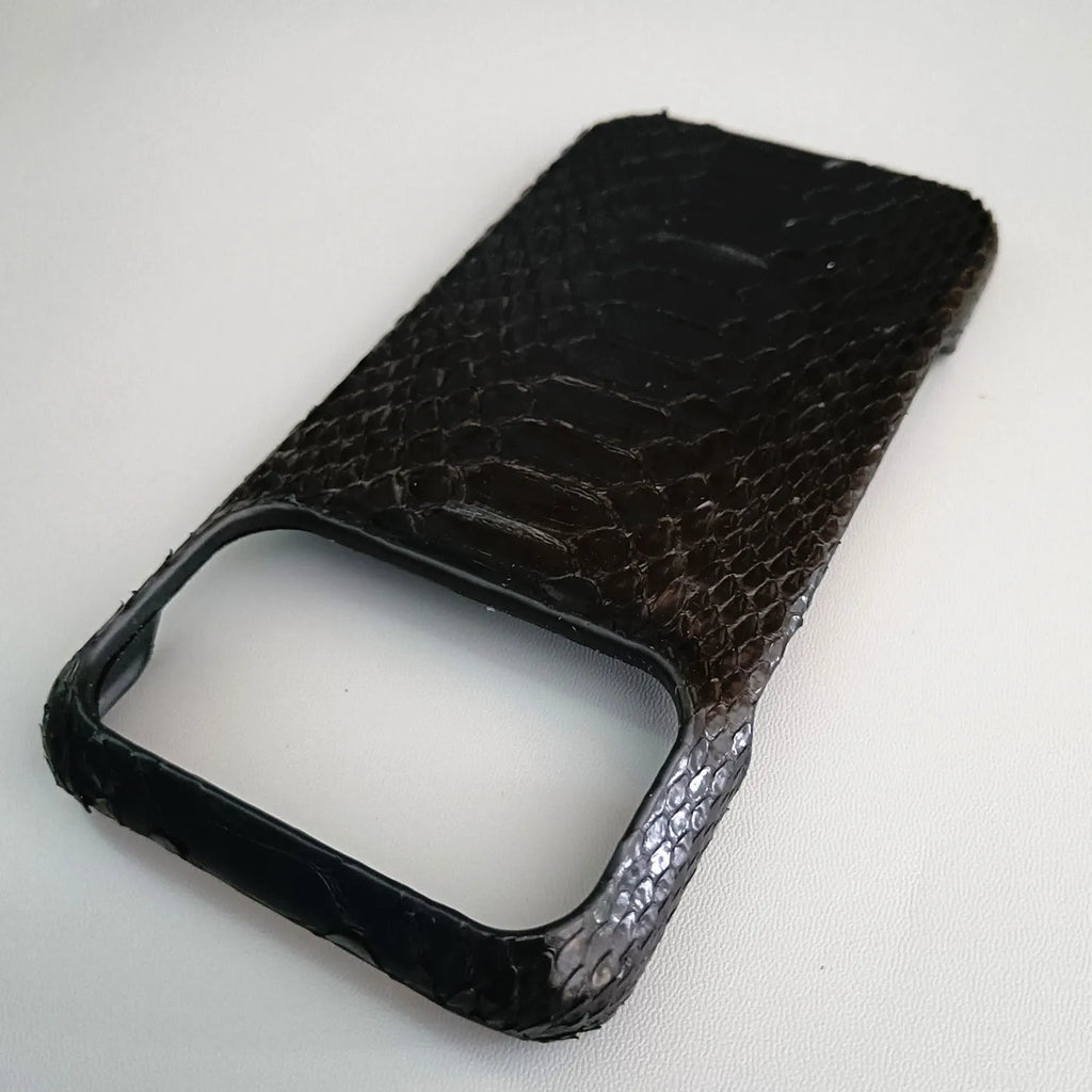 Python Leather iPhone Case: Genuine Snakeskin Slim Fit Protection Tidesmit