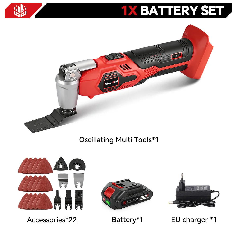 20000OPM Oscillating Multifunction Tool 6Gear Electric Trimmer Saw Shovel Cutting Woodworking Tool For Makita 18V Battery Pin
