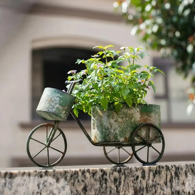 Classical Wrought Iron Creative Flower Pot Home Furnishing Outdoor Gardening Metal Flower Pot Courtyard Garden Decoration P9YB