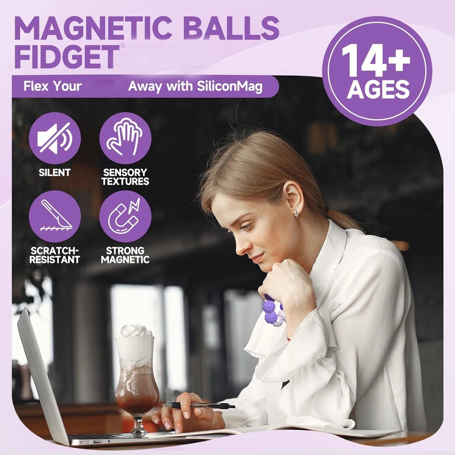 Magnetic Hand Massage Balls for Anxiety Relief - 8 Piece Set Body Shaping Massage Equipment Tidesmit