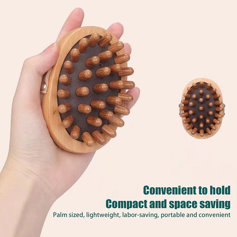 Anti Cellulite Massage Wooden Body Brush - Natural Dry Skin Tool Body Shaping Massage Equipment Tidesmit