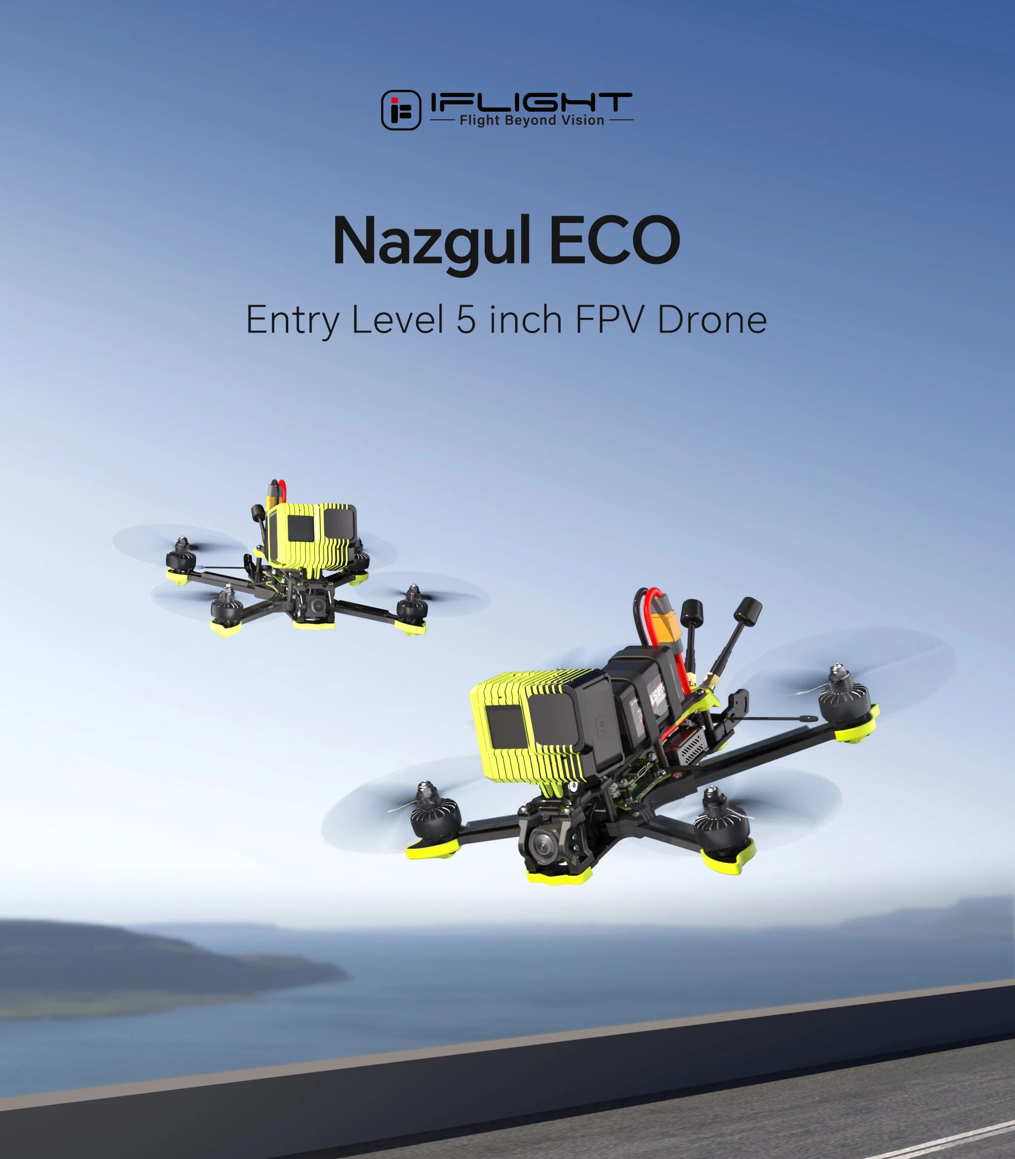 iFlight Nazgul DC5 ECO 5-inch FPV Drone 6S 4K System Tidesmit