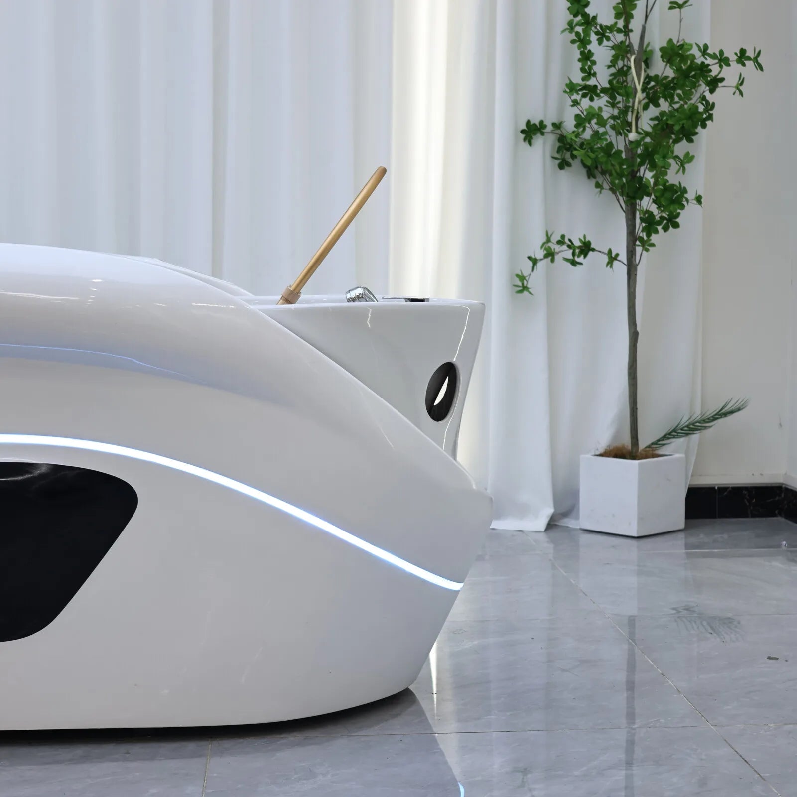 Massage Shampoo Bed for Salons – Ergonomic Hair Wash Station with Heat Massage Chairs Tidesmit