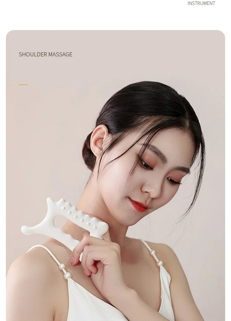 Gua Sha Massage Tool - Resin Body Scraper for Muscle Relief | Tidesmit Body Shaping Massage Equipment Tidesmit