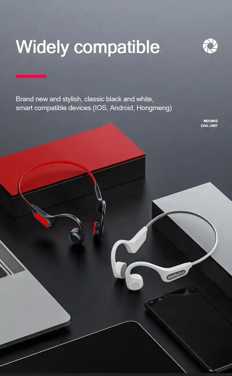 Tidesmit Bone Conduction Wireless Headphones - Bluetooth 5.3 Waterproof Tidesmit