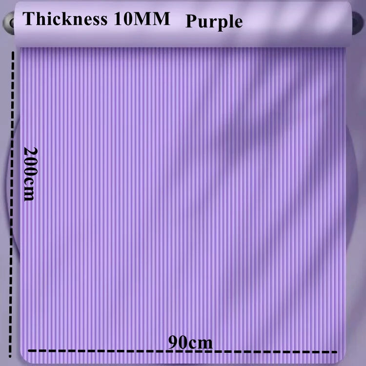 200cm X 90cm NBR Yoga Mats Anti-slip Sport Fitness Mat Blanket for Exercise Yoga and Pilates Gymnastics Mat Fitness Equipment