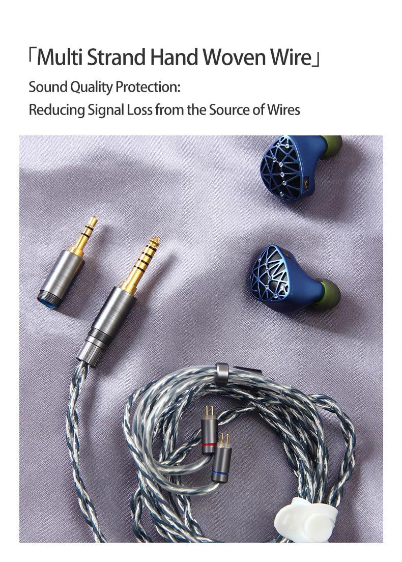Sound Rhyme SR10 Hybrid IEMs | 10-Driver HiFi Wired Earphones | Tidesmit Tidesmit