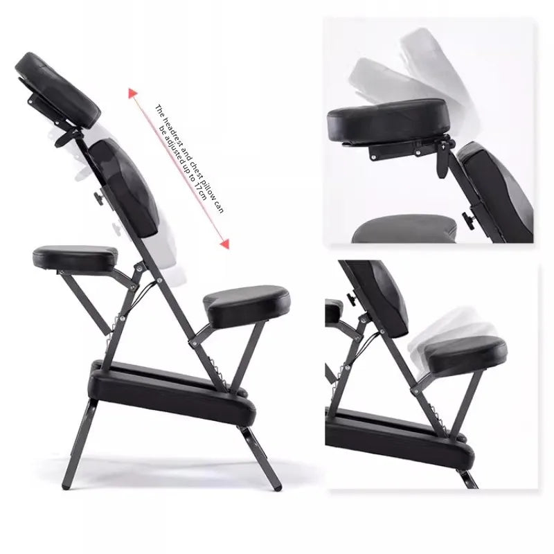 Portable Massage Chair - Adjustable Folding Seat for Wellness Massage Chairs Tidesmit