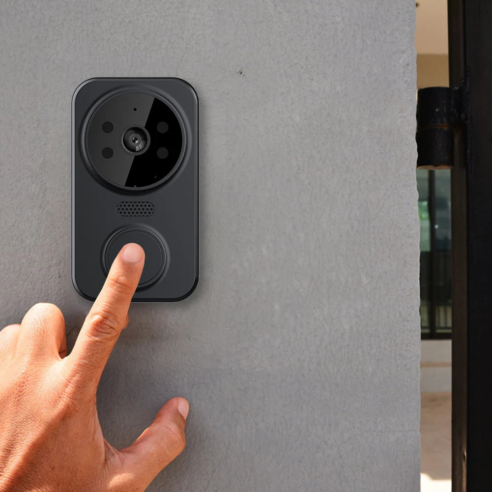 WiFi Smart Audio Doorbell Camera 2-Way Audio Wireless Visual Intercom Doorbell with Remote Monitor Indoor Outdoor Surveillance