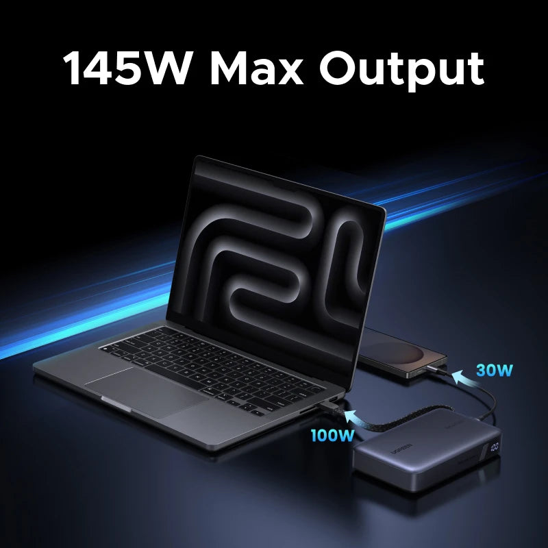 145W 20000mAh Laptop Power Bank with PD Fast Charging - Tidesmit Tidesmit