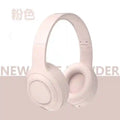 Wireless Over-Ear Headphones with Active Noise Cancellation and HiFi Stereo Pink Tidesmit
