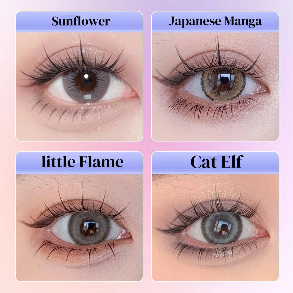 MIAOJIE Large Eyelashes with Pointed Cat-Eye C-Curl 10-14Mm Eyelashes That Are Natural And Light Without Blinking to Enlarge