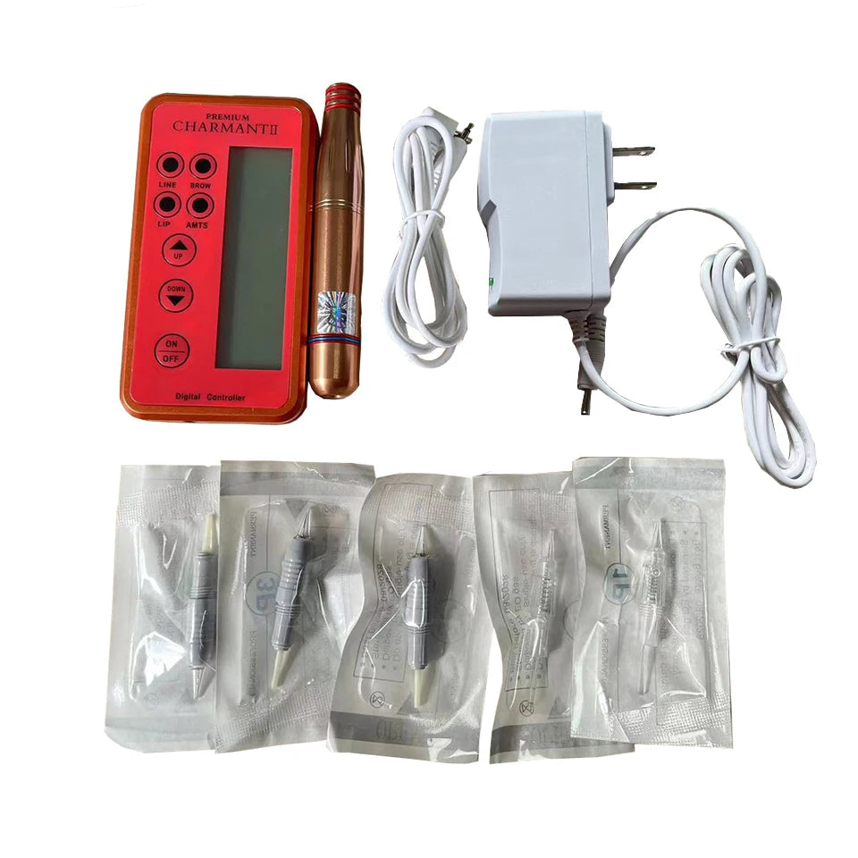 Professional PMU Machine for Eyebrows - Digital Tattoo Pen Permanent Makeup Machines US Plug Tidesmit